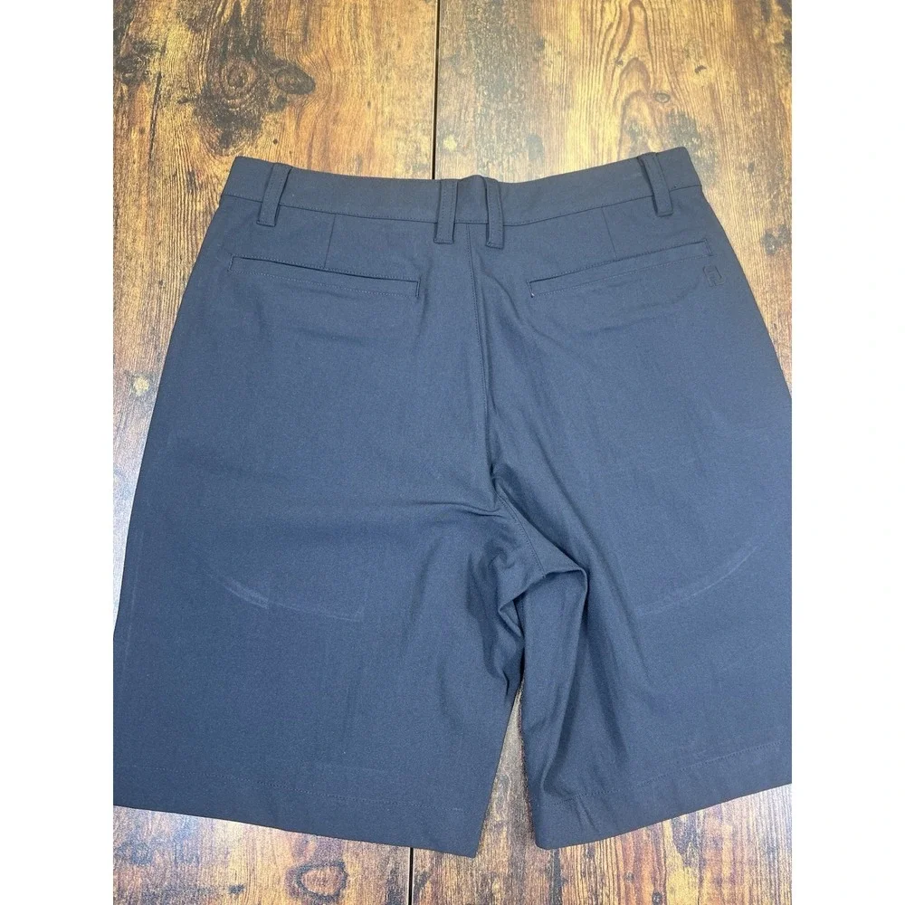 FootJoy FJ Men's Golf Shorts Black Size 30 Performance Flat Front 9